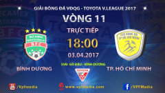 Becamex Bình Dương	vs TP Hồ Chí Minh